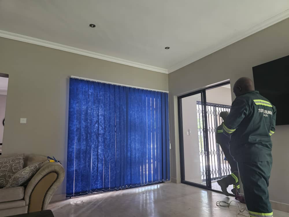 Bank of Zambia blinds installation — completed installation